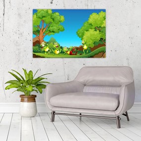 Obraz - Veselí žabiaci (90x60 cm)