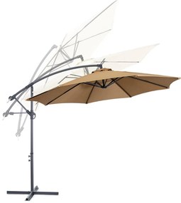 Závesný slnečník 2,7 m, Khaki