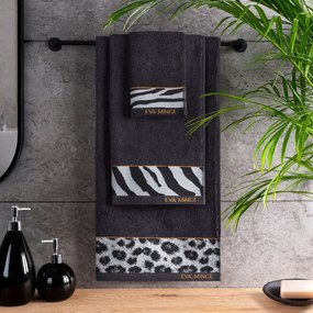 BAVLNENÝ UTERÁK EVA MINGE22 SADA 6KS 50X90 CM ČIERNA