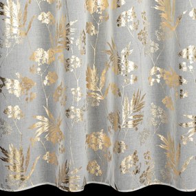 ZÁCLONA NA KRÚŽKOCH DELIA 140X250 CM LISTY