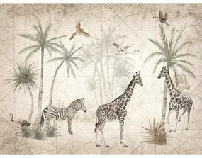 Vliesová fototapeta na stenu ML1501 Graphic Animal Jungle 3,71x2,8 m