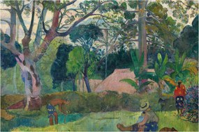 Obraz - Paul Gauguin, Te raau rahi (The Big Tree), reprodukcia (90x60 cm)