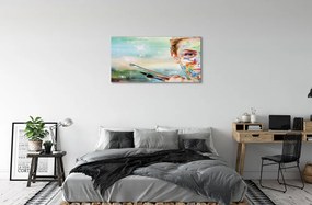 Obraz canvas Tá žena kefy 120x60 cm