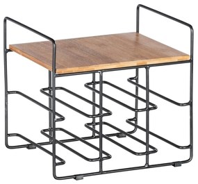 Stojan na 6 fliaš vína s bambusovou policou Wenko Loft