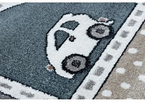 Detský kusový koberec Ulice v meste sivý 140x190cm