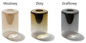 Závesné svietidlo Hella1, 3x sklenené tienidlo (mix 3 farieb), o