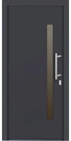 Vchodové dvere Maia drevené 110x210 cm P antracit