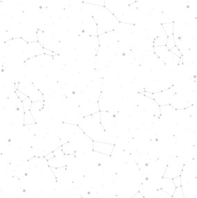 Tapeta hviezdna obloha sivá 280x50cm