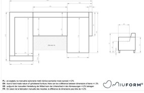 Béžová rozkladacia/s úložným priestorom rohová pohovka (ľavý roh/do tvaru "U") Classy Sophie – Miuform