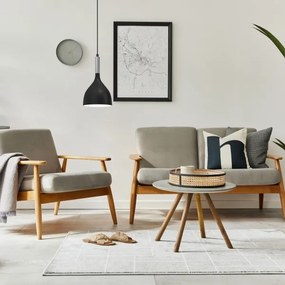 Luster na lanku NOAK 1xE27/15W/230V čierna/chróm