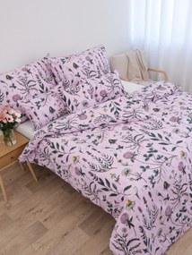 Predĺžené bavlnené obliečky Renforcé – Herbár staroružové