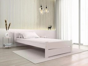 Posteľ IKAROS DOUBLE 80 x 200 cm, biela Rošt: Bez roštu, Matrac: Bez matraca