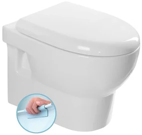 Aqualine Aqualine, ABSOLUTE závesná WC misa, Rimless, 50x35 cm, biela, 10AB02002