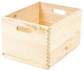 Úložný box z borovicového dreva Compactor Custom, 40 × 30 × 23 cm