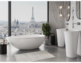 Mexen Imola, voľne stojaca vaňa z konglomerátu 160 x 81 cm, biela lesklá, 57281608010