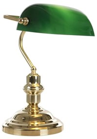 Globo 2491 - Stolná lampa 1xE27/60W zelená - zlatá