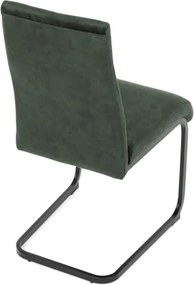 Jedálenská stolička zamatová, zelená DCL-D1275 GRN4