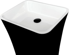 Besco Voľne stojace umývadlo z liateho mramoru Assos BW UM VS 52x41x85 cm