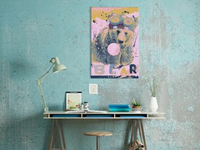 Artgeist Obraz - Teddy Bear and Balloon (1 Part) Vertical Veľkosť: 40x60, Verzia: Premium Print