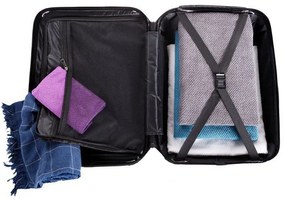 Rogal Sivo-čierna sada 4 cestovných kufrov "Standard" - S (20l), M (35l), L (65l), XL (100l)