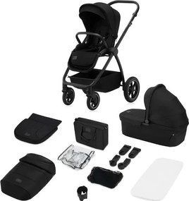 Lionelo - Kombinovaný kočík 2v1 MERIL Black Onyx
