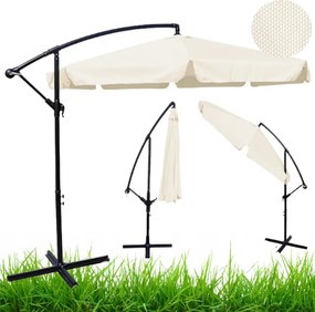 TRENDIE Záhradný slnečník Summer - svetlo béžový 300cm