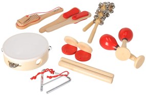 ČistéDrevo Set drevených hudobných nástrojov
