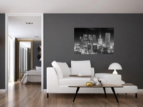 Obraz - Čiernobiely New York (90x60 cm)