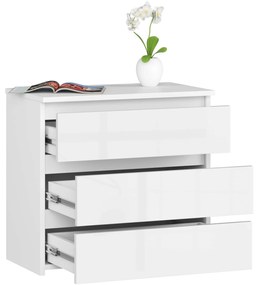 Komoda CL3 60 cm biely lesk
