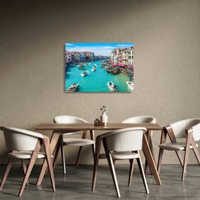 Sklenený obraz - Canal Grande, Benátky, Taliansko (70x50 cm)