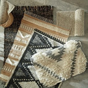Svetlosivý ručne tkaný behúň s prímesou vlny 60x230 cm Minerals – Flair Rugs