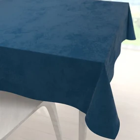 Biante Veľký zamatový štvorcový obrus Velvet Prémium SVP-001 Petrolejovo modrý 220x220 cm