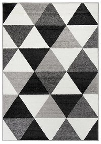 Kusový koberec Lotto 665 HR5 E, 100x150, čiernobiela, chodba / predsieň, Oriental Weavers