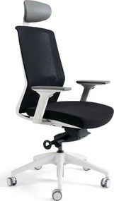 BESTUHL Kancelárska stolička J17 WHITE SP čierna