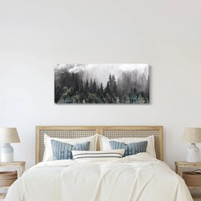 Obraz - Les s ilustrovanými prvkami (120x50 cm)