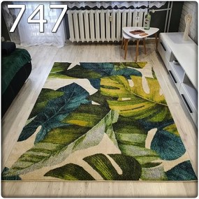 Dekorstudio Moderný koberec GARDEN so vzorom listov 747 Rozmer koberca: 140x190cm