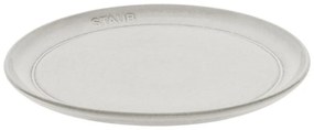 Keramický tanier Staub 22 cm, biely hľuzovkový, 40508-027