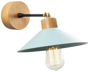 Nástenné svietidlo v tyrkysovej a prírodnej farbe ø 24 cm Manavgat – Opviq lights