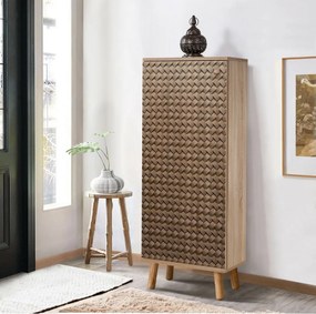 Skrinka na topánky Mega Sonoma Oak Ratan