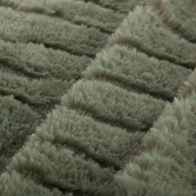 CHLPATÁ DEKA KATE 150X200 CM OLIVOVÁ