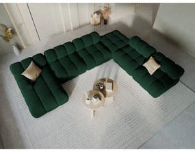 Zelená zamatová pohovka 379 cm Bellis – Micadoni Home