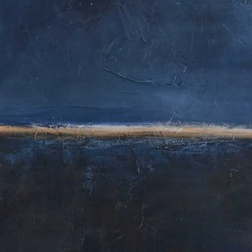 Ručne maľovaný obraz 78x98 cm Edge Blue – Malerifabrikken