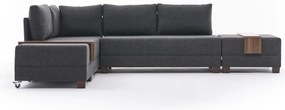 Antracitovosivá rohová pohovka (ľavý roh) Fly – Balcab Home
