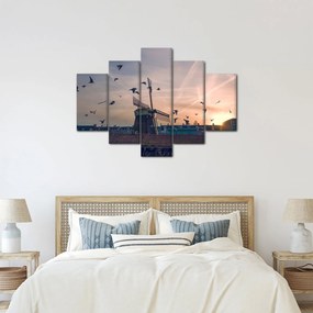 Obraz veterného mlyna (150x105 cm)