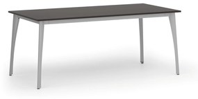 Rokovací stôl PRIMO OMEGA, 1800 x 900 mm, sivá podnož, wenge