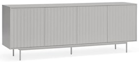 Sivá nízka komoda 211x80 cm Sierra – Teulat