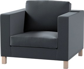 Poťah na kreslo Karlanda, krátky farba produktu sivá látka zamatová