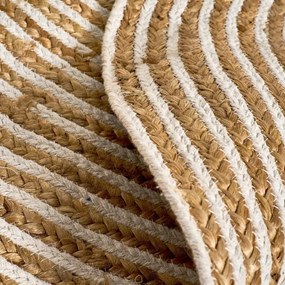 Jutový okrúhly koberec v prírodnej farbe ø 100 cm Natur – Casa Selección