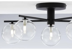 Jupiter 2046 - Prisadený luster PRATO 5xG9/10W/230V čierna/číra