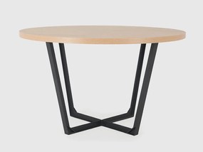 Jedálenský stôl MAPLE BASIC - Priemer: 90cm,RAL9005-Čierna